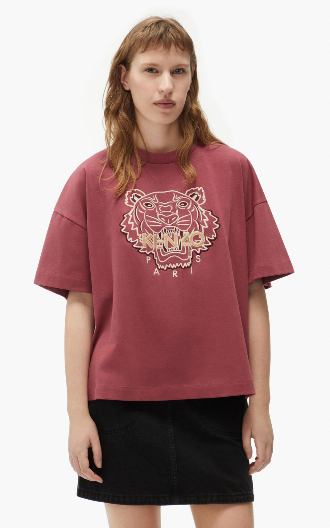 Kenzo 虎 boxy Tシャツ レディース 黒 - TPRMNO241